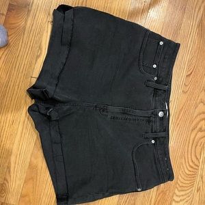 Madewell curvy black jeans shorts